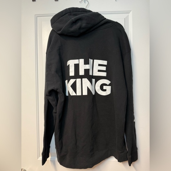 Mens 2XL Hoodie Black Sweatshirt - Picture 2 of 5